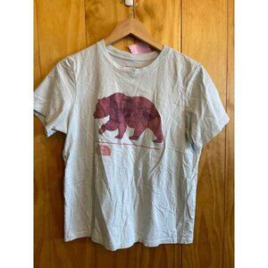 Size Medium The North Face Light Blue Women's Short Sleeve Shirt